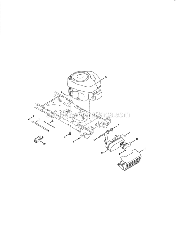 Page F Diagram and Parts List for 247288811  Craftsman Lawn Tractor