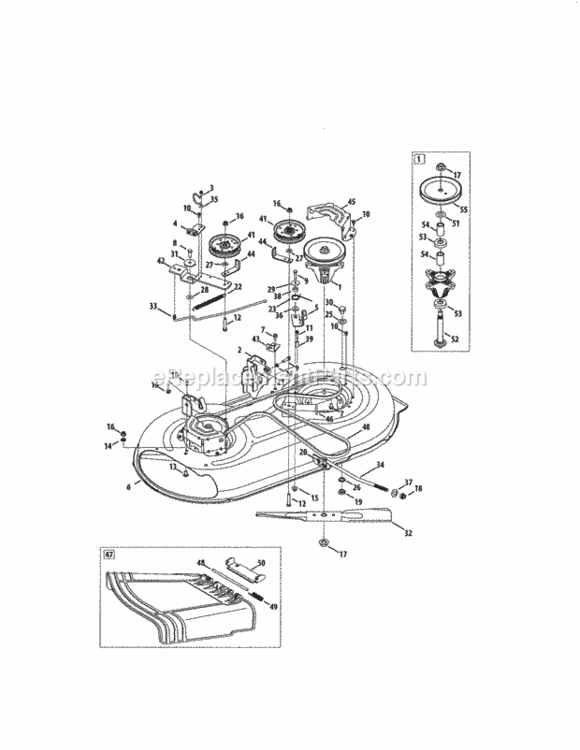 Page H Diagram and Parts List for 247288811  Craftsman Lawn Tractor