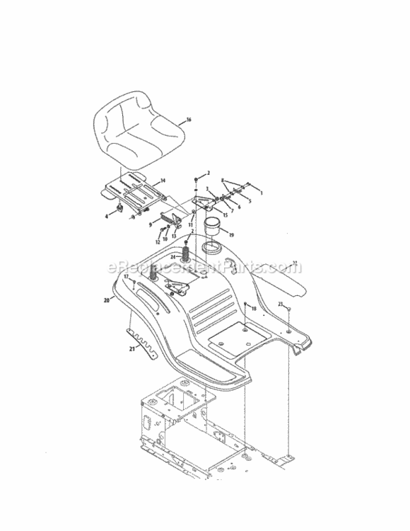 Page D Diagram and Parts List for 247288812  Craftsman Lawn Tractor