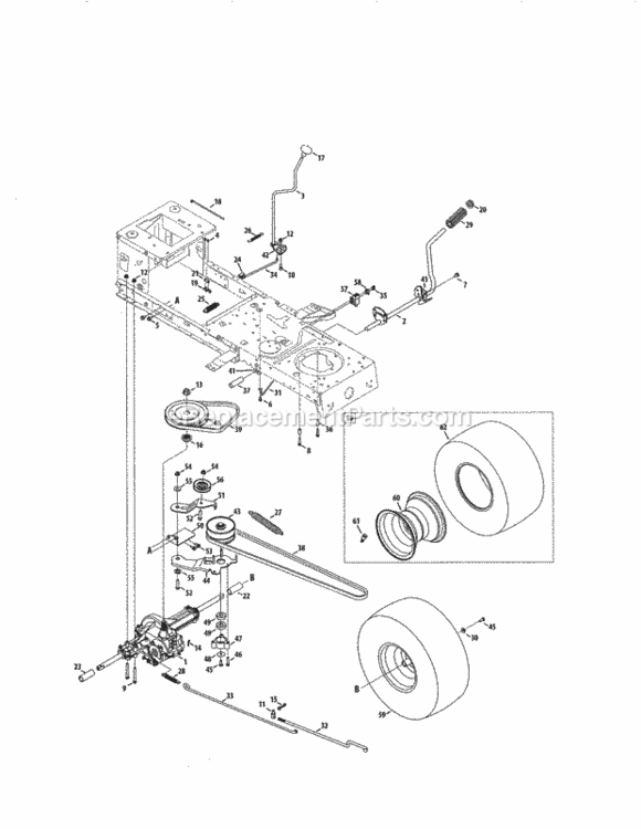 Page F Diagram and Parts List for 247288820  Craftsman Lawn Tractor
