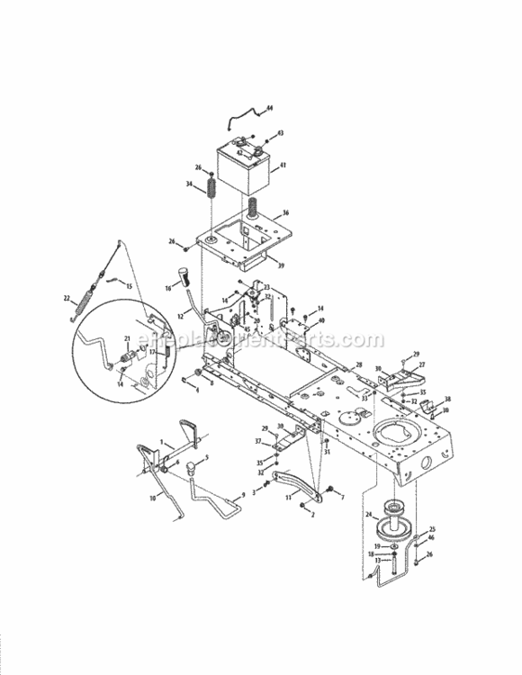 Page B Diagram and Parts List for 247288831  Craftsman Lawn Tractor