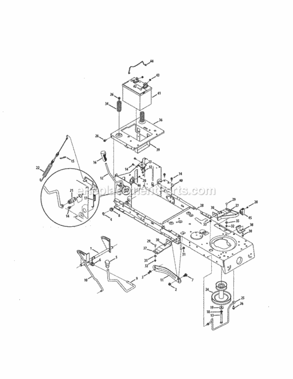 Page B Diagram and Parts List for 247288842  Craftsman Lawn Tractor