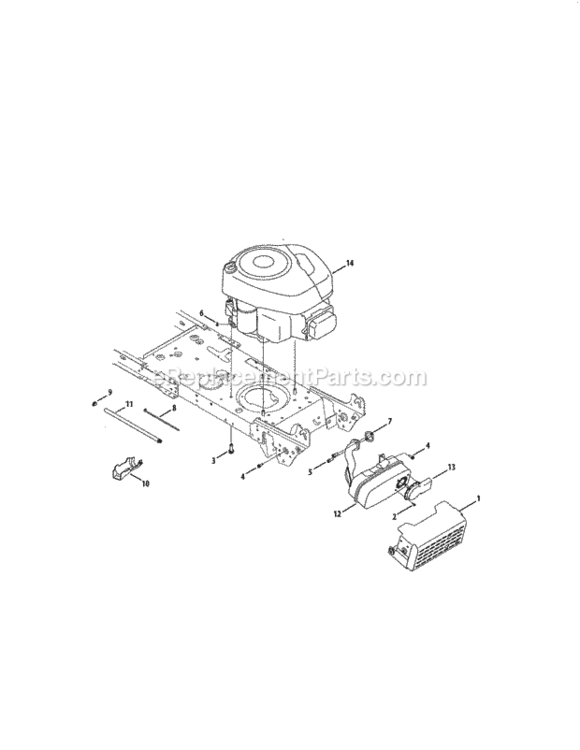 Page F Diagram and Parts List for 247288851  Craftsman Lawn Tractor