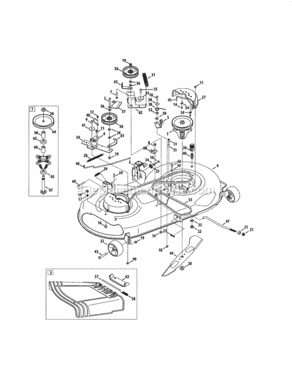 Page H Diagram and Parts List for 247288851  Craftsman Lawn Tractor