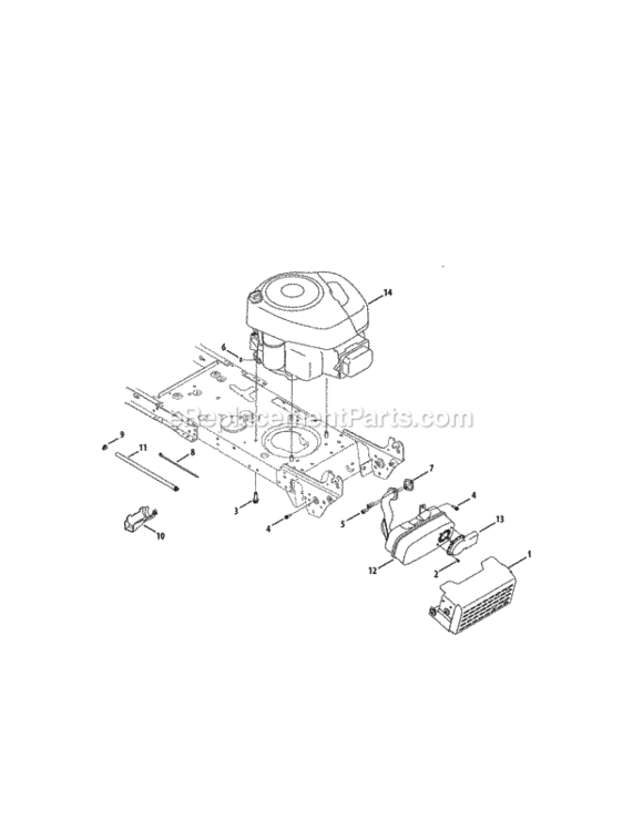 Page F Diagram and Parts List for 24728886  Craftsman Lawn Tractor