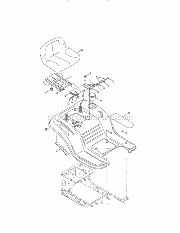 Page D Diagram and Parts List for 247288870  Craftsman Lawn Tractor