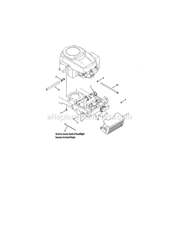Page E Diagram and Parts List for 247288890  Craftsman Lawn Tractor