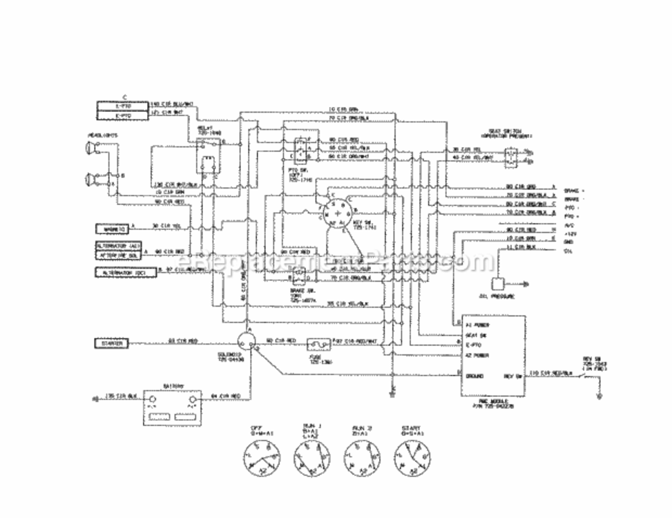 Page S Diagram and Parts List for 247289060  Craftsman Lawn Tractor