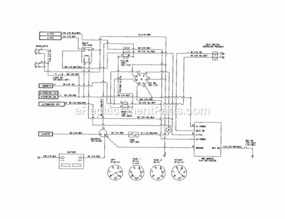 Page T Diagram and Parts List for 247289060  Craftsman Lawn Tractor