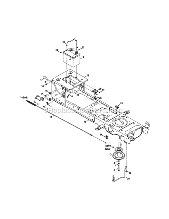 Page C Diagram and Parts List for 247289060  Craftsman Lawn Tractor