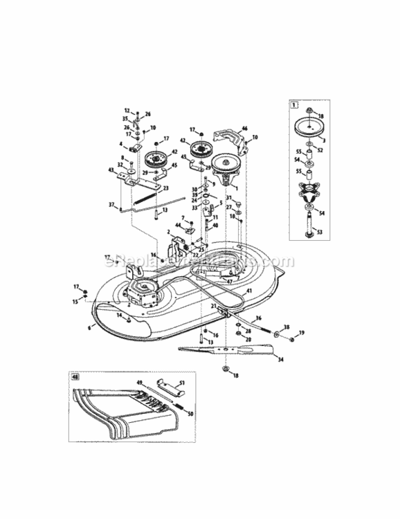 Page H Diagram and Parts List for 24728911  Craftsman Lawn Tractor