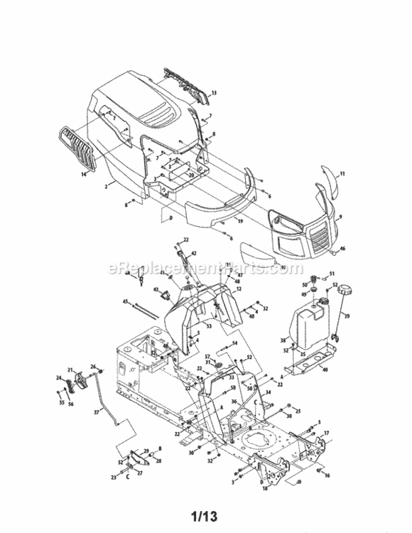 Page A Diagram and Parts List for 247289150  Craftsman Lawn Tractor