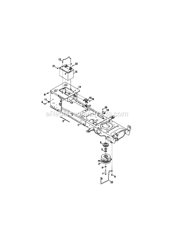 Page F Diagram and Parts List for 247289840  Craftsman Lawn Tractor