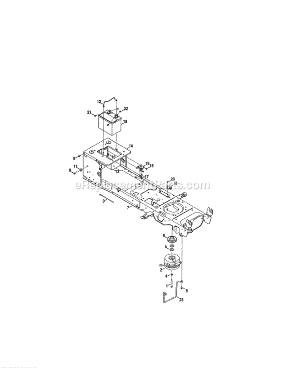 Page F Diagram and Parts List for 247289841  Craftsman Lawn Tractor