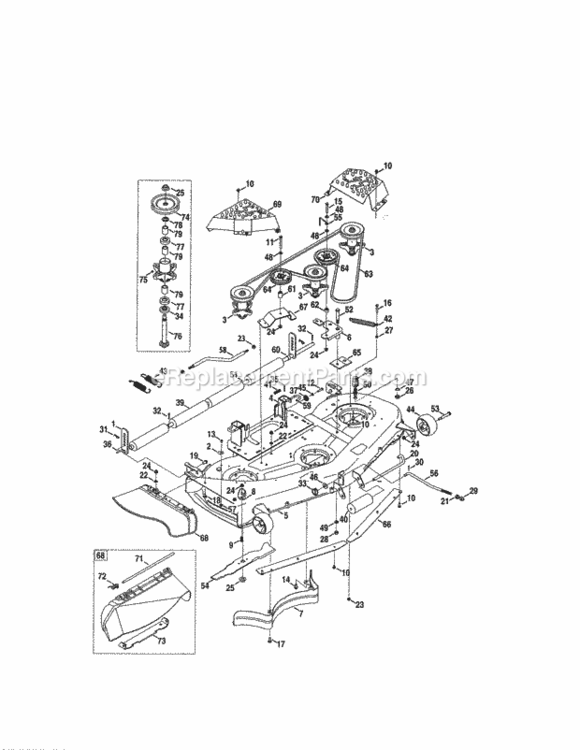 Page G Diagram and Parts List for 247289841  Craftsman Lawn Tractor