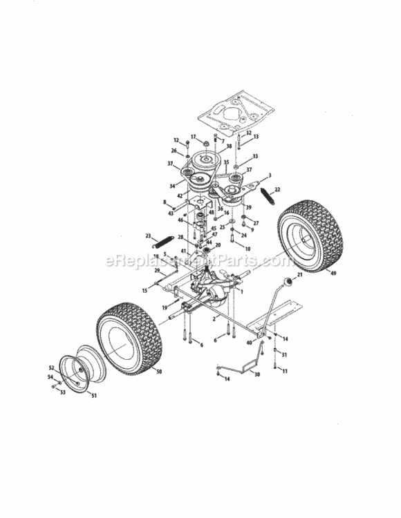 Page C Diagram and Parts List for 247290000  Craftsman Lawn Tractor