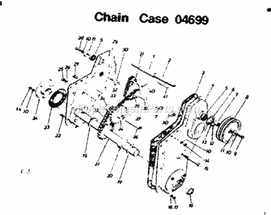 Page C Diagram and Parts List for 247296750  Craftsman Auger