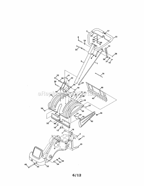 Page A Diagram and Parts List for 247299321  Craftsman Tiller