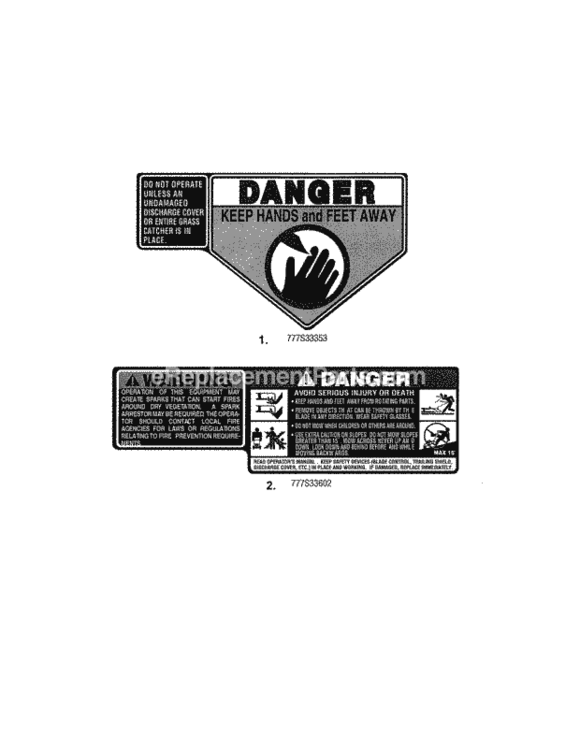 Page B Diagram and Parts List for 24737010  Craftsman Lawn Mower
