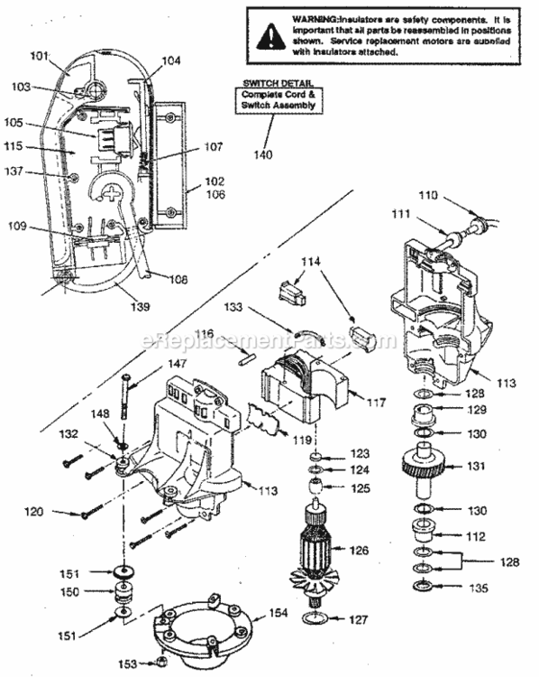 Page B Diagram and Parts List for 247370221  Craftsman Lawn Mower