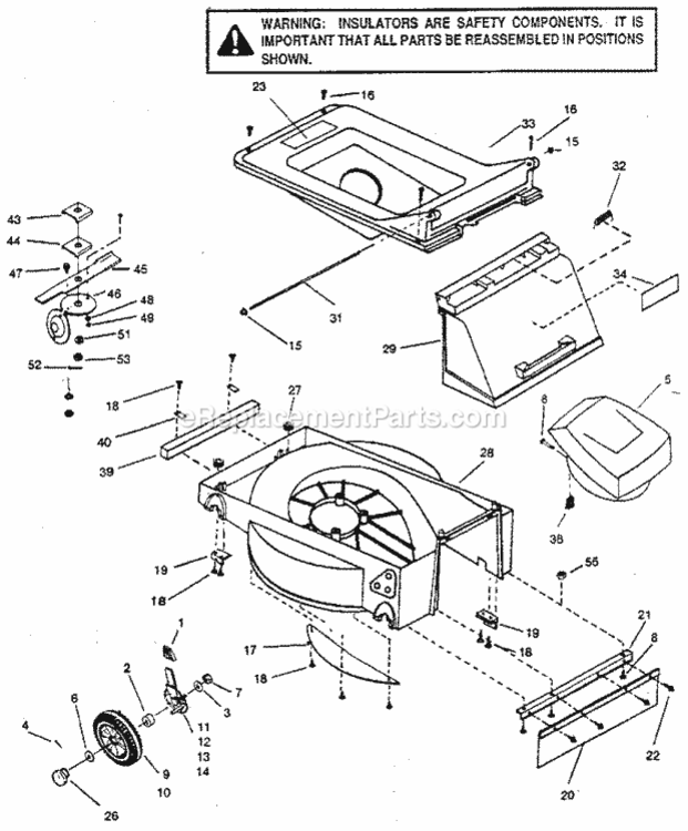 Page A Diagram and Parts List for 247370305  Craftsman Lawn Mower