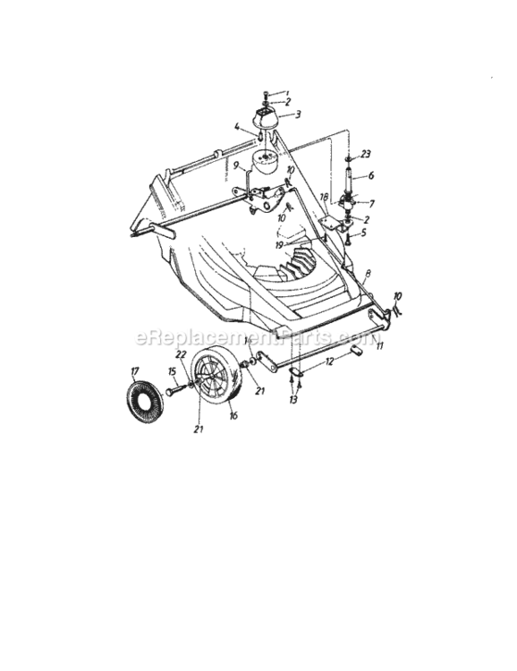 Page B Diagram and Parts List for 247370320  Craftsman Lawn Mower