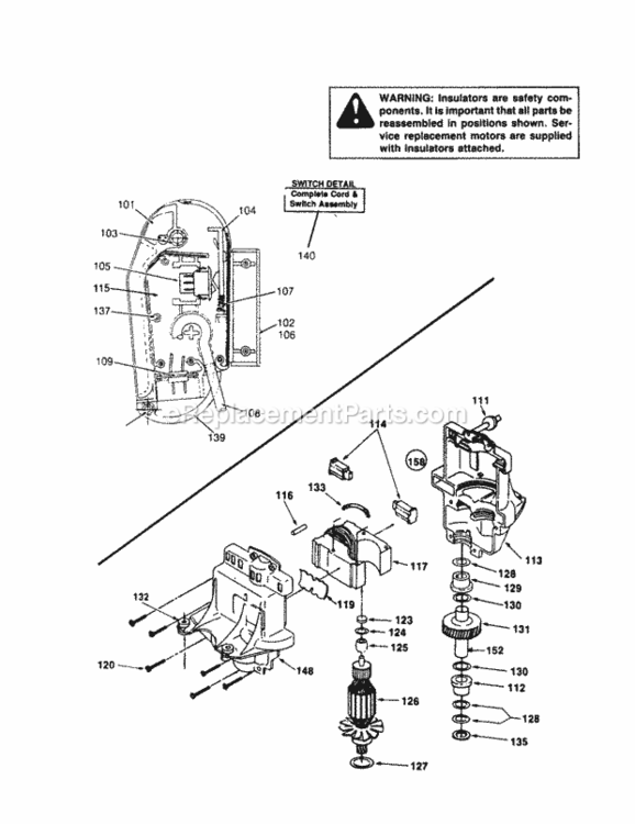 Page C Diagram and Parts List for 247370320  Craftsman Lawn Mower