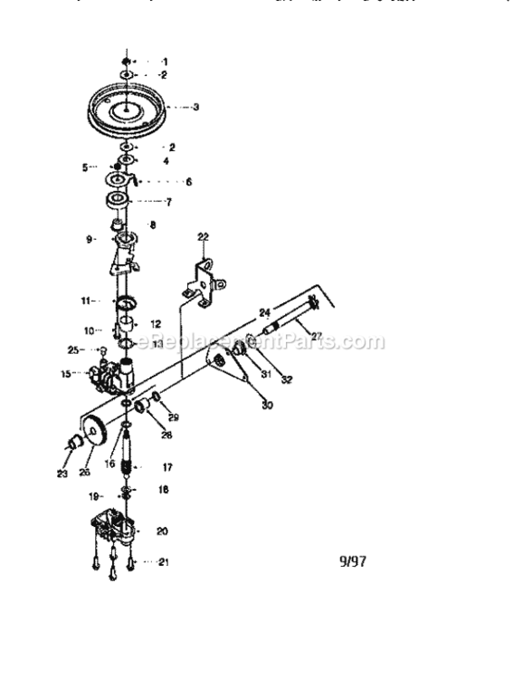 Page D Diagram and Parts List for 247370330  Craftsman Lawn Mower