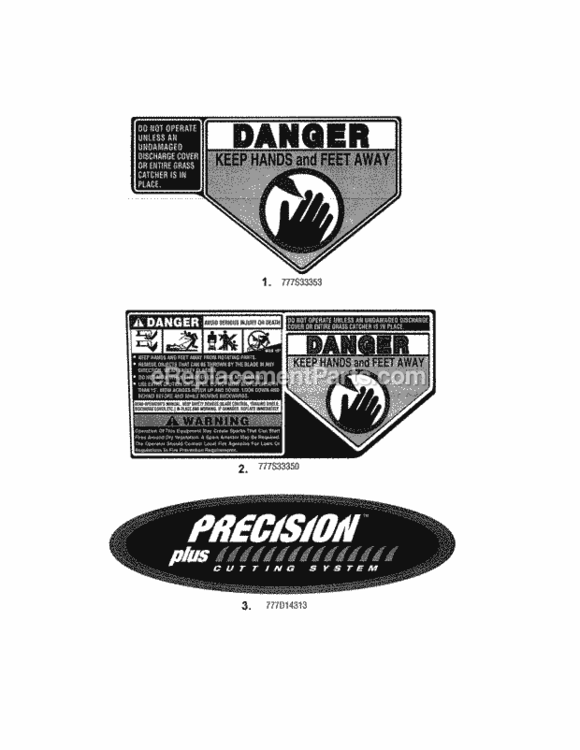 Page B Diagram and Parts List for 247370340  Craftsman Lawn Mower