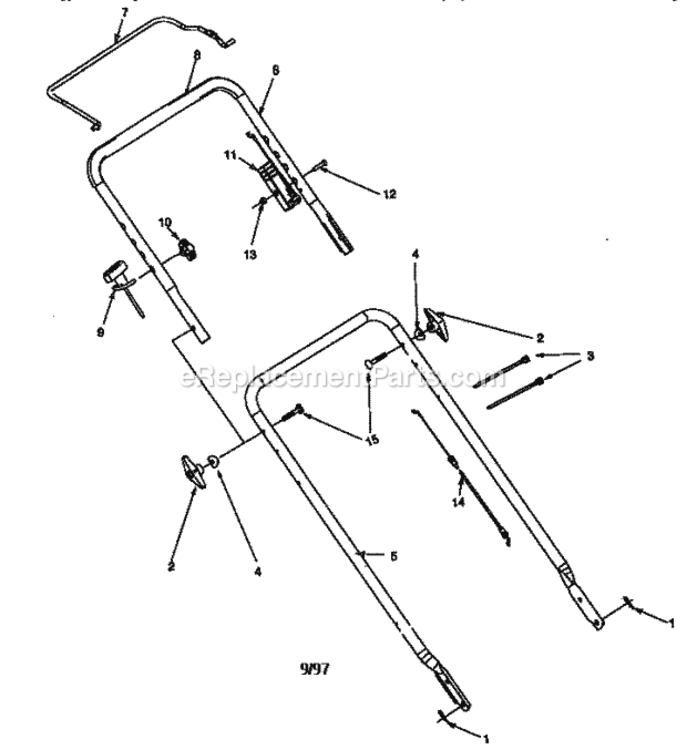 Page A Diagram and Parts List for 247370350  Craftsman Lawn Mower