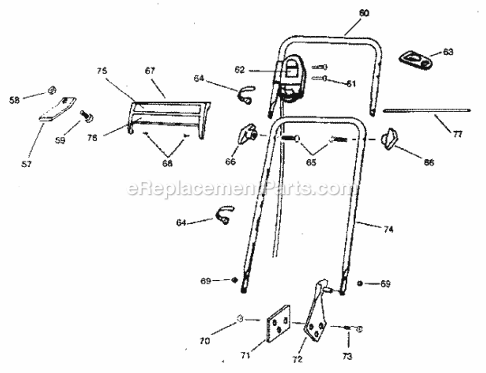 Page B Diagram and Parts List for 247370414  Craftsman Lawn Mower