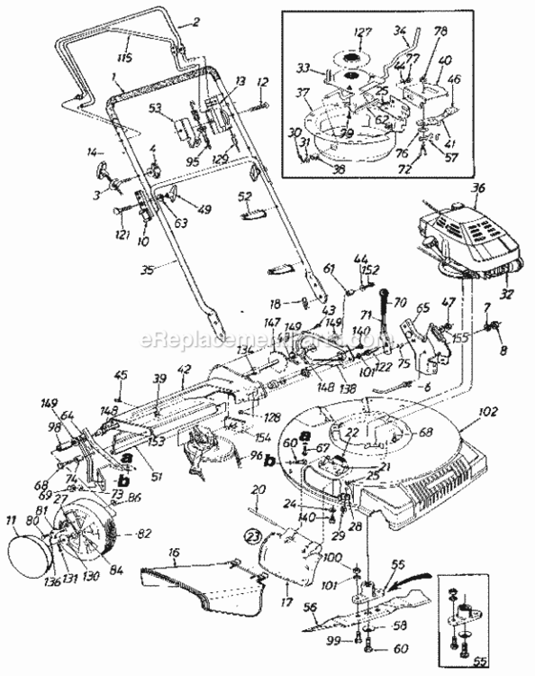 Page A Diagram and Parts List for 247372650  Craftsman Lawn Mower