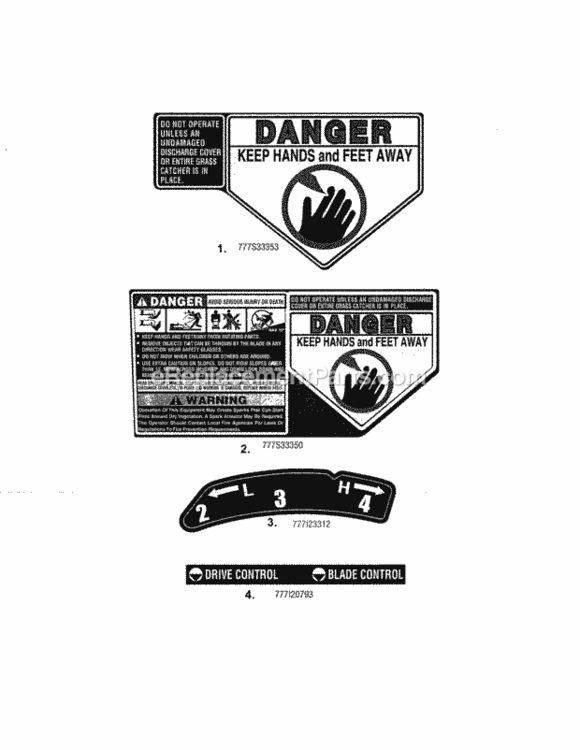 Page B Diagram and Parts List for 247374400  Craftsman Lawn Mower
