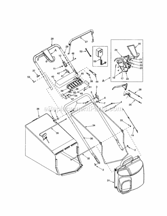 Page C Diagram and Parts List for 247375770  Craftsman Lawn Mower