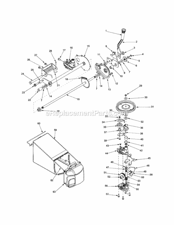 Page B Diagram and Parts List for 247379790  Craftsman Lawn Mower