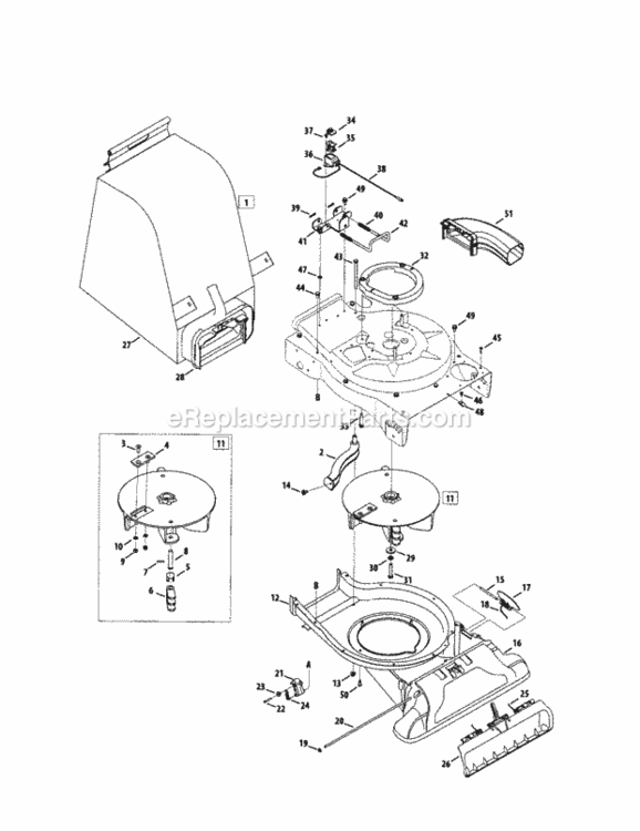 Page D Diagram and Parts List for 247770130  Craftsman Leaf Blower / Vacuum