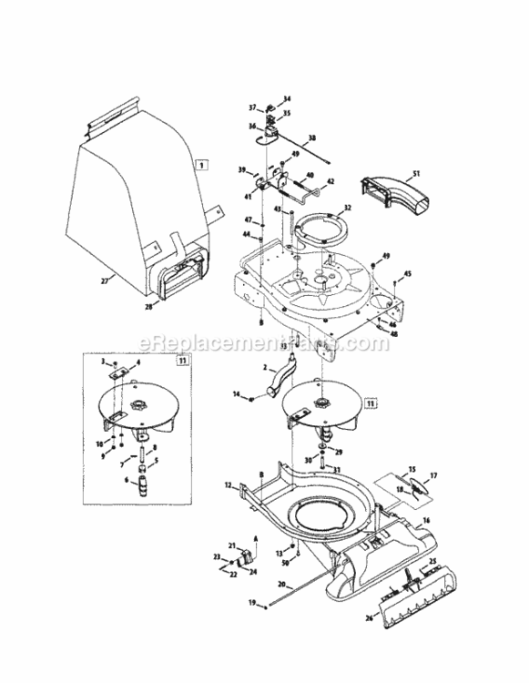 Page B Diagram and Parts List for 24777366  Craftsman Leaf Blower / Vacuum