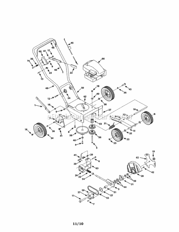 Page A Diagram and Parts List for 247796510  Craftsman Edger
