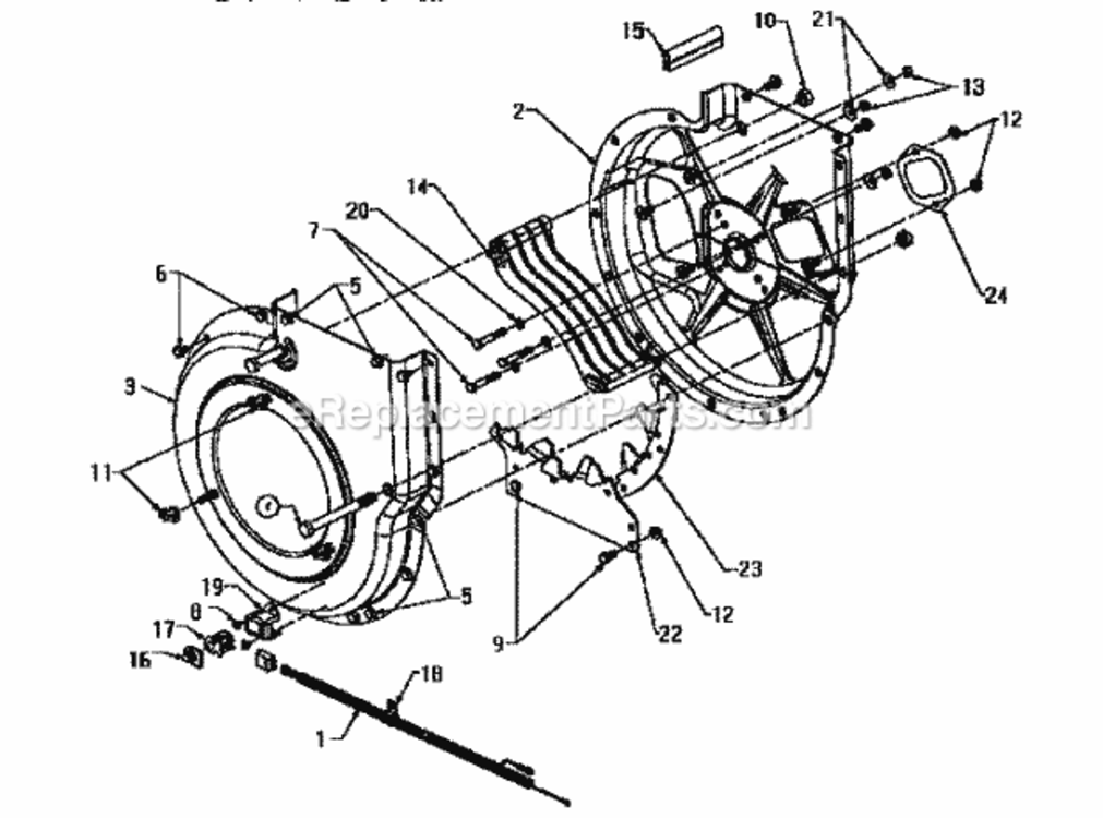 Page B Diagram and Parts List for 247799620  Craftsman Chipper Shredder