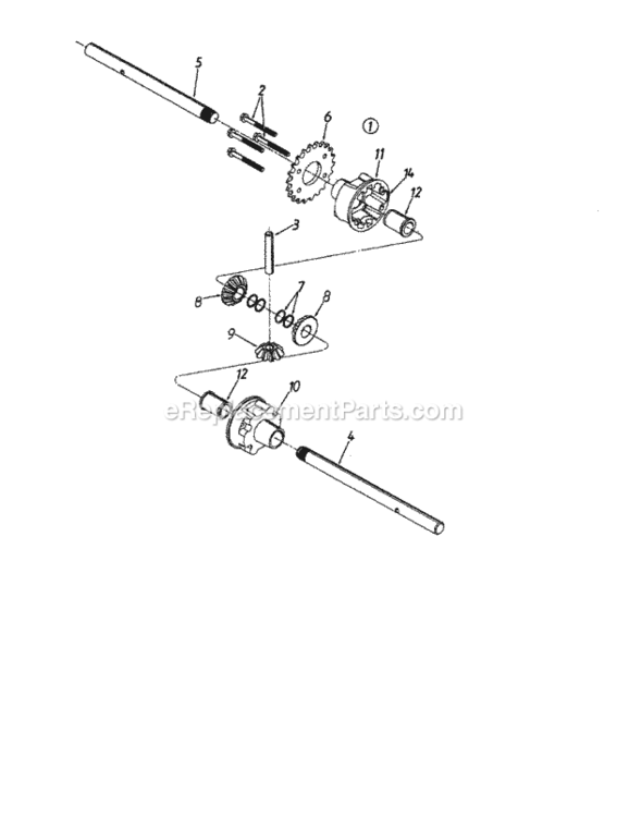 Page J Diagram and Parts List for 247799640  Craftsman Chipper Shredder