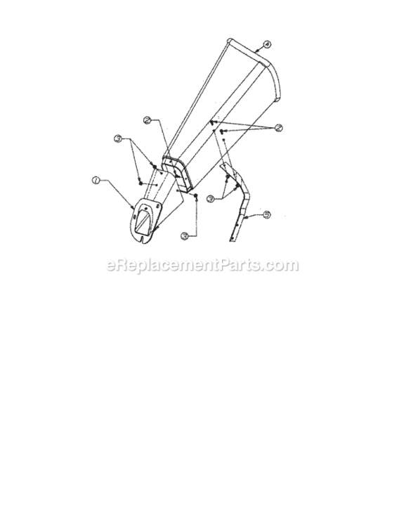Page E Diagram and Parts List for 247799640  Craftsman Chipper Shredder