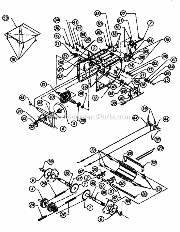 Page B Diagram and Parts List for 247882690  Craftsman Snow Blower
