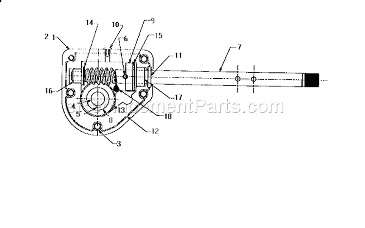 Housing Assembly Diagram and Parts List for 247885570  Craftsman Snow Blower