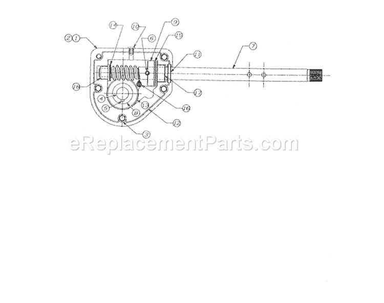 Housing Diagram and Parts List for 247888510  Craftsman Snow Blower