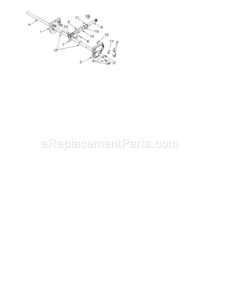 Gear Assembly Diagram and Parts List for 247888900  Craftsman Snow Blower