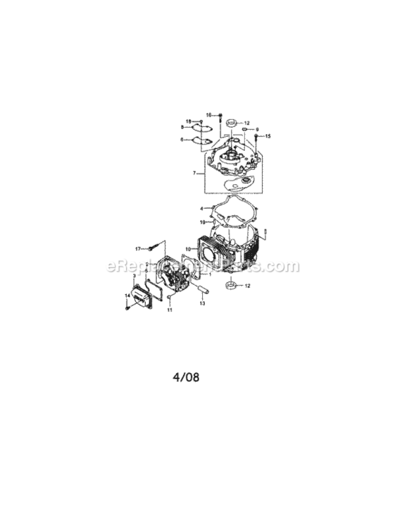 Page C Diagram and Parts List for 247889210  Craftsman Lawn Mower