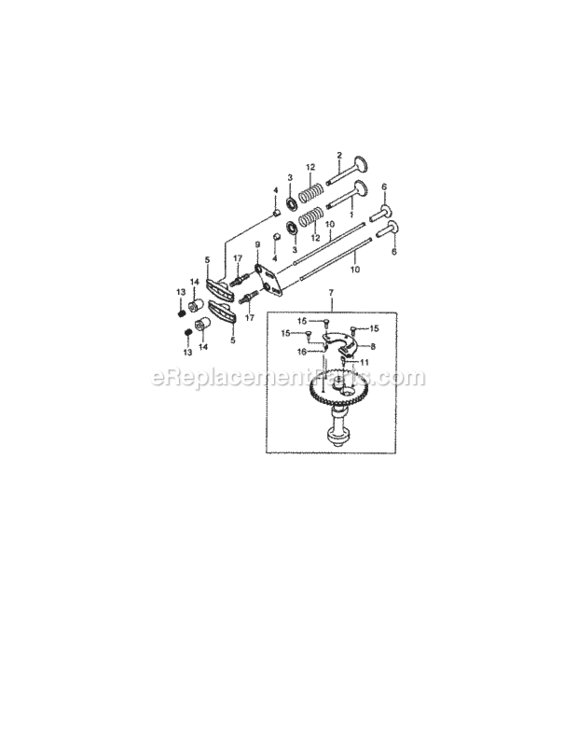 Page E Diagram and Parts List for 247889210  Craftsman Lawn Mower