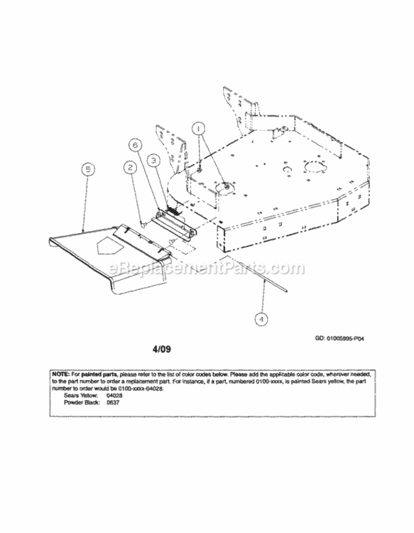 Page A Diagram and Parts List for 247889360  Craftsman Lawn Mower