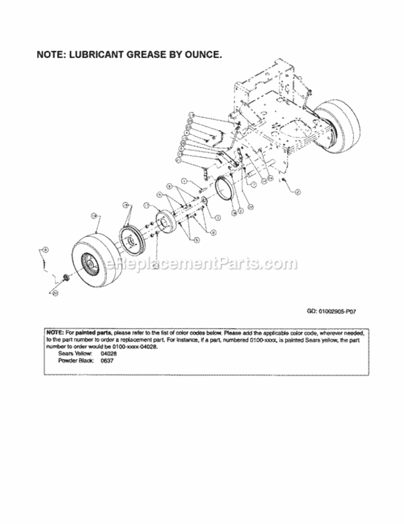 Page I Diagram and Parts List for 247889360  Craftsman Lawn Mower