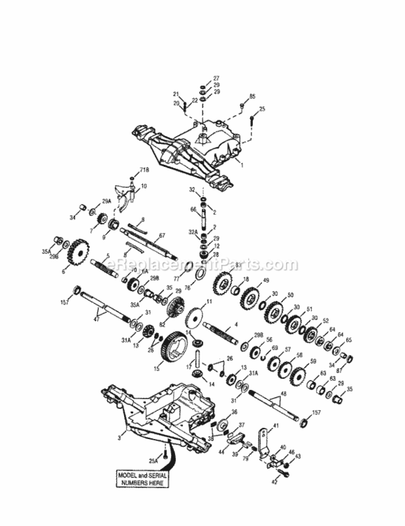 Page C Diagram and Parts List for 247889980  Craftsman Lawn Mower